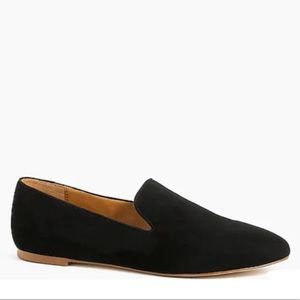 J Crew Suede Black Loafers - Size 9